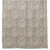 Felsen Steinkobblestone Naturfotos Duschvorhang (Vorderseite)