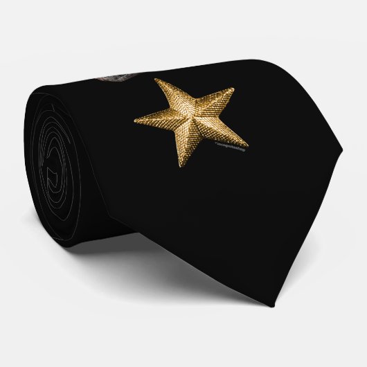 Felsen + Stern-Bild Krawatte (Gerollt)