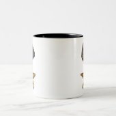 Felsen + Stern-Bild Zweifarbige Tasse (Mittel)