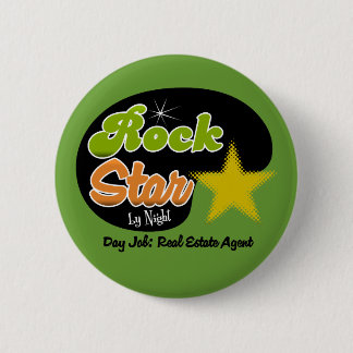 Felsen-Stern bis zum Nacht - Tagesjob-wirklicher Button