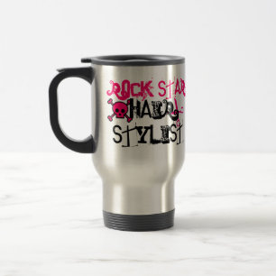 Felsen-Stern-Haar-Stylist-Kaffee-Tasse Reisebecher