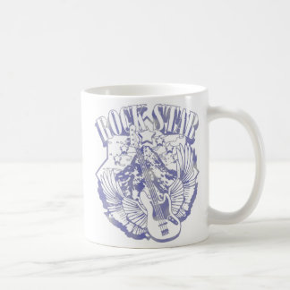 FELSEN-STERN IN DER BLAUEN VINTAGEN ART KAFFEETASSE