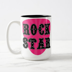 Felsen-Stern-Plektrum Zweifarbige Tasse