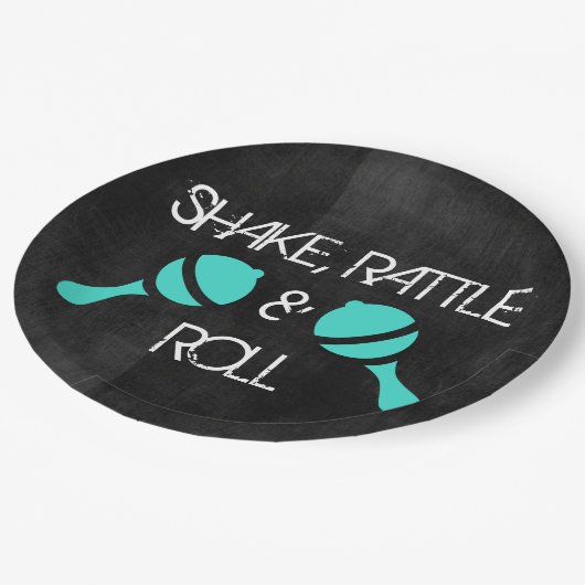 Felsen-Stern-Teller Pappteller (Schrägansicht)