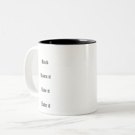 Felsen-Tasse Zweifarbige Tasse (Vorderseite Links)