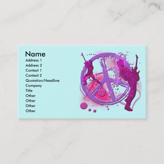 FELSEN-U. ROLLENRETRO VISITENKARTE (Vorderseite)