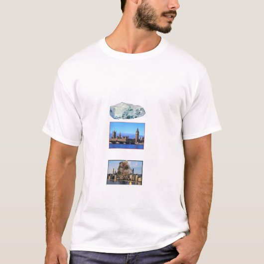 Felsen über London, Felsen auf Chicago T-Shirt (Vorderseite)