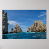 Felsen über Wasser Poster (Vorne)