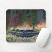 Felsen und Baumreflexion, Lilienteich, Weiß Mousepad (Mit Mouse)