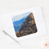 Felsen und Berge Quadratischer Aufkleber (Umschlag)