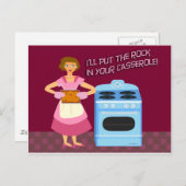 Felsen und Casserole Postkarte (Vorne/Hinten)