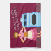 Felsen und Kasserolle Küchentuch (Vertikal)