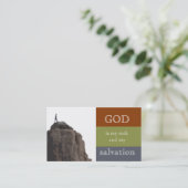 Felsen und Rettung Visitenkarte (Stehend Vorderseite)