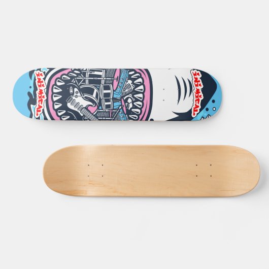 Felsen und Roll Shark Skateboard (Horizontal)