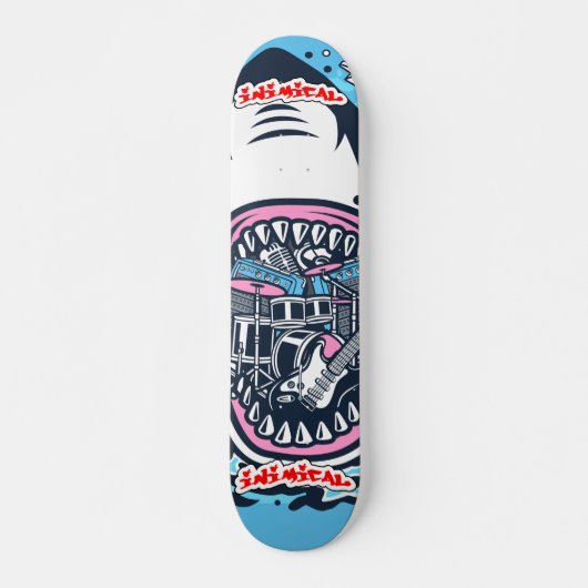 Felsen und Roll Shark Skateboard (Vorne)