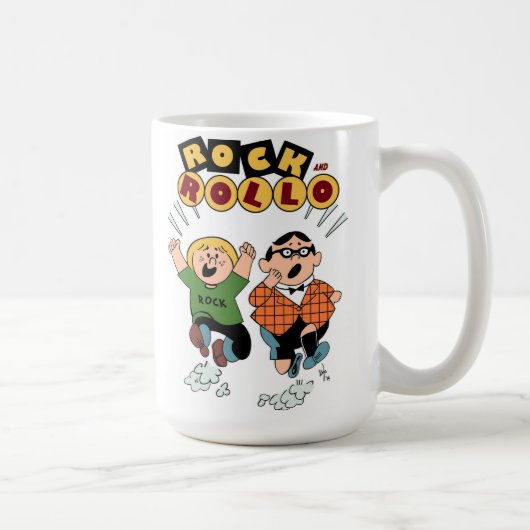 Felsen und Rollo Kaffee-Tasse (15 Unze. Größe) Kaffeetasse (Rechts)
