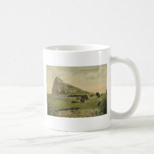 Felsen von Gibraltar aus Neutraler Erde, Vintage Kaffeetasse