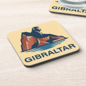 Felsen von Gibraltar Getränkeuntersetzer (Linke Seite)