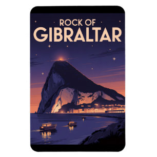 Felsen von Gibraltar Magnet