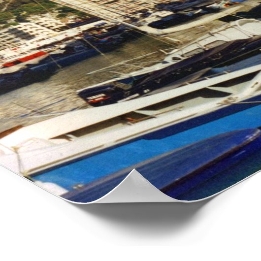 Felsen von Gibraltar Poster (Ecke)