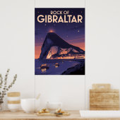 Felsen von Gibraltar Poster (Küche)