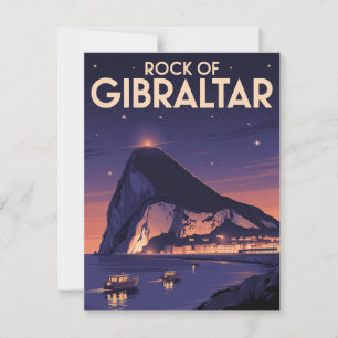 Felsen von Gibraltar Postkarte