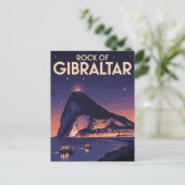 Felsen von Gibraltar Postkarte (Stehend Vorderseite)