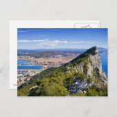 Felsen von Gibraltar Postkarte (Vorne/Hinten)