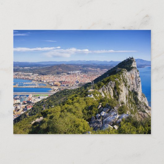 Felsen von Gibraltar Postkarte (Vorderseite)