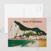 Felsen von Gibraltar Postkarte (Vorne/Hinten)