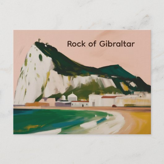 Felsen von Gibraltar Postkarte (Vorderseite)