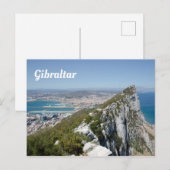 Felsen von Gibraltar Postkarte (Vorne/Hinten)