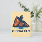 Felsen von Gibraltar Postkarte (Stehend Vorderseite)