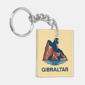 Felsen von Gibraltar Schlüsselanhänger (Vorderseite links)