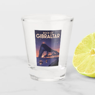 Felsen von Gibraltar Schnapsglas