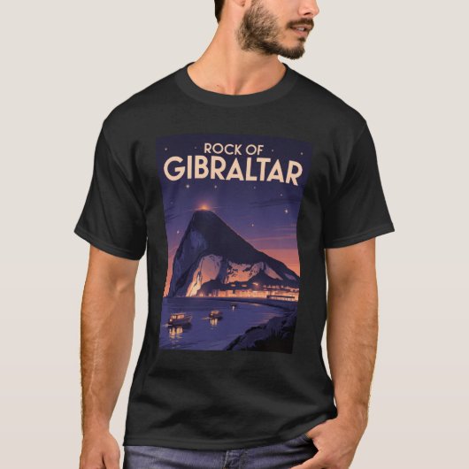 Felsen von Gibraltar T-Shirt (Vorderseite)