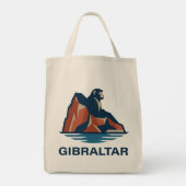 Felsen von Gibraltar Tragetasche (Rückseite)