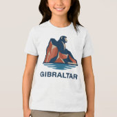 Felsen von Gibraltar Tri-Blend Shirt (Vorderseite)