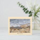Felsen Wellen Rhode Island Postkarte (Stehend Vorderseite)