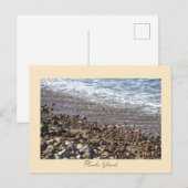 Felsen Wellen Rhode Island Postkarte (Vorne/Hinten)