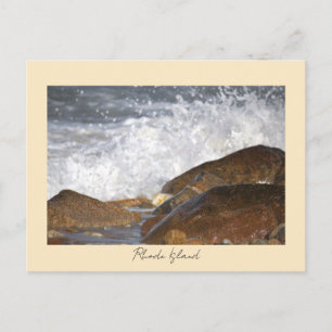 Felsen Wellen Rhode Island Postkarte