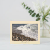 Felsen Wellen Rhode Island Postkarte (Stehend Vorderseite)