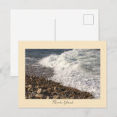 Felsen Wellen Rhode Island Postkarte (Vorne/Hinten)