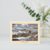 Felsen Wellen Rhode Island Postkarte (Stehend Vorderseite)