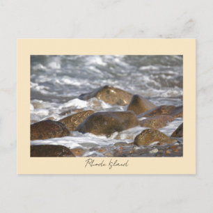 Felsen Wellen Rhode Island Postkarte