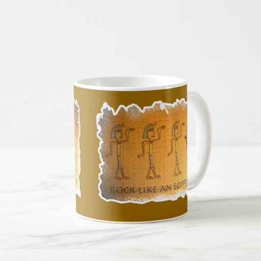 Felsen wie ein Ägypter Kaffeetasse (VorderseiteRechts)