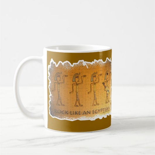 Felsen wie ein Ägypter Kaffeetasse (Links)
