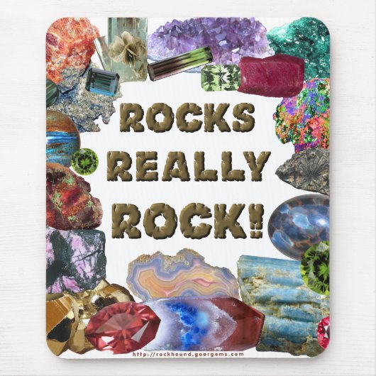 Felsen-wirklich Felsen Mousepad (Vorne)