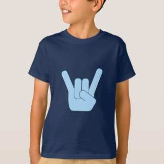 Felsen-Zeichen-lt Blue T-Shirt