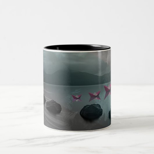 Felsen Zweifarbige Tasse (Mittel)